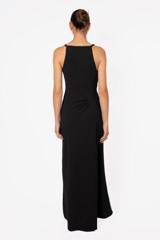 ALINA DRESS IN JET BLACK - One Fell Swoop