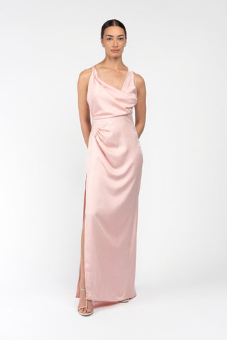 ALINA DRESS IN SLEEK BLUSH - One Fell Swoop