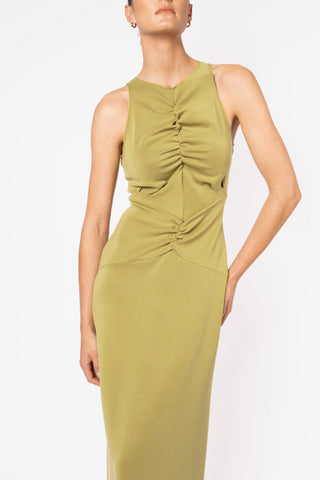 AOKI TANK DRESS- WASABI - One Fell Swoop