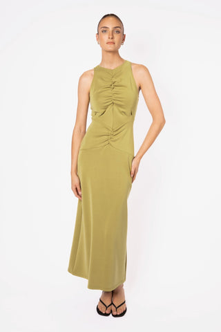 AOKI TANK DRESS- WASABI - One Fell Swoop