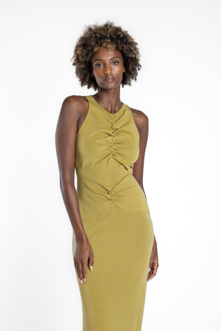 AOKI TANK DRESS- WASABI - One Fell Swoop