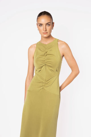 AOKI TANK DRESS- WASABI - One Fell Swoop