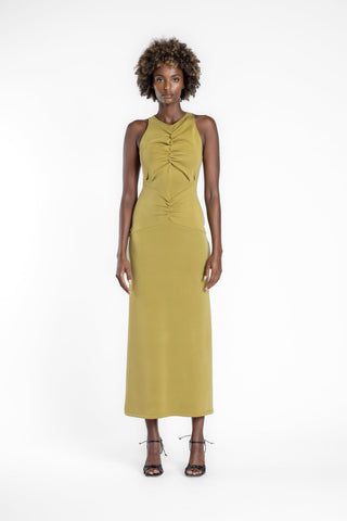 AOKI TANK DRESS- WASABI - One Fell Swoop