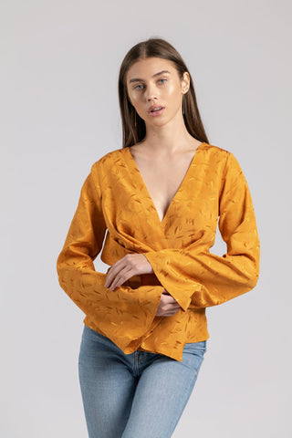 ATTARI BLOUSE - FIRE JACQUARD - One Fell Swoop