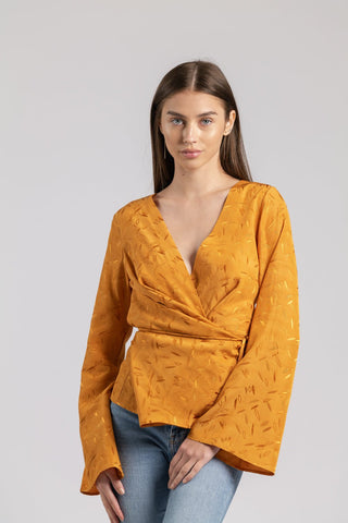 ATTARI BLOUSE - FIRE JACQUARD - One Fell Swoop