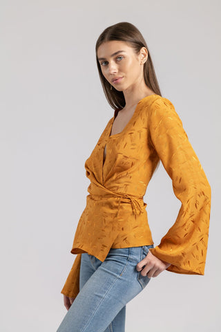 ATTARI BLOUSE - FIRE JACQUARD - One Fell Swoop