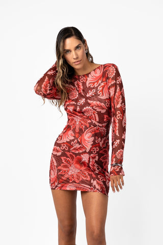 AUGUST MINI – PORTA ROSA PRINTED MESH - One Fell Swoop