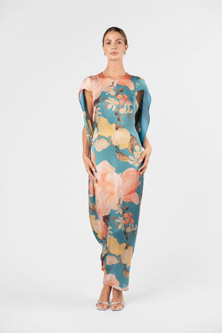 BACKLIT DRESS - LAGOON - One Fell Swoop