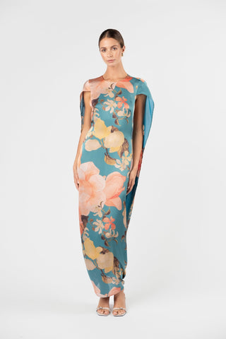 BACKLIT DRESS - LAGOON - One Fell Swoop