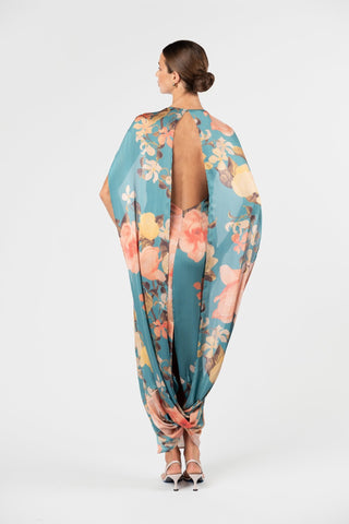 BACKLIT DRESS - LAGOON - One Fell Swoop