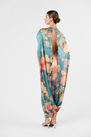 BACKLIT DRESS - LAGOON - One Fell Swoop