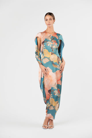 BACKLIT DRESS - LAGOON - One Fell Swoop