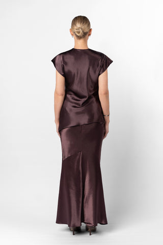 BELLA SKIRT - AUBERGINE - One Fell Swoop