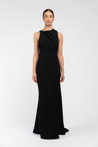 DAKOTA GOWN IN JET BLACK - One Fell Swoop