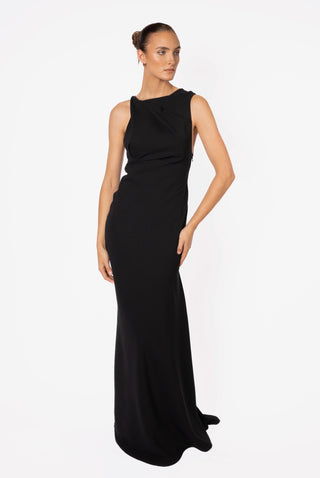 DAKOTA GOWN IN JET BLACK - One Fell Swoop