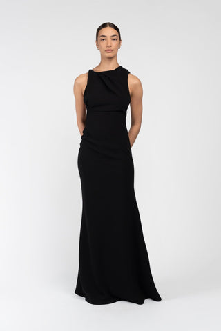 DAKOTA GOWN IN JET BLACK - One Fell Swoop