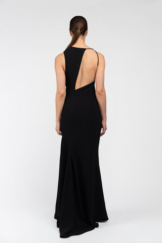 DAKOTA GOWN IN JET BLACK - One Fell Swoop