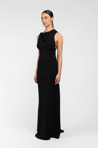 DAKOTA GOWN IN JET BLACK - One Fell Swoop