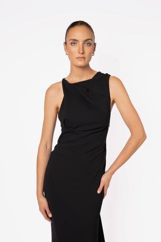 DAKOTA GOWN IN JET BLACK - One Fell Swoop