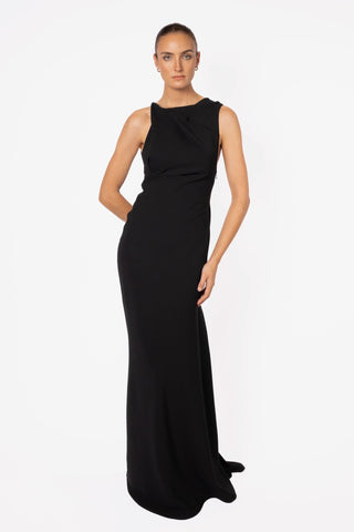 DAKOTA GOWN IN JET BLACK - One Fell Swoop