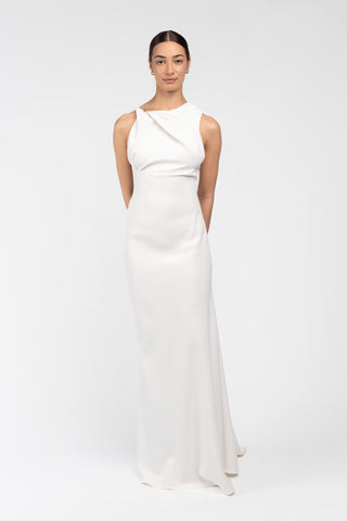 DAKOTA GOWN - IVORY CREPE - One Fell Swoop