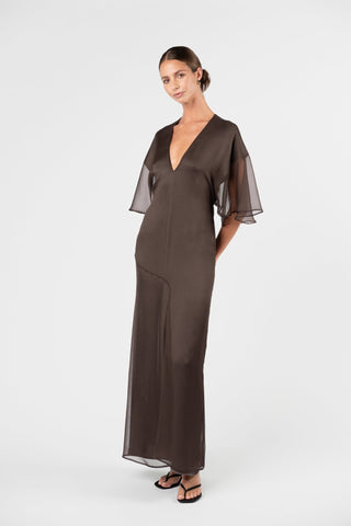 DANIELLA DRESS - TRUFFLE - One Fell Swoop