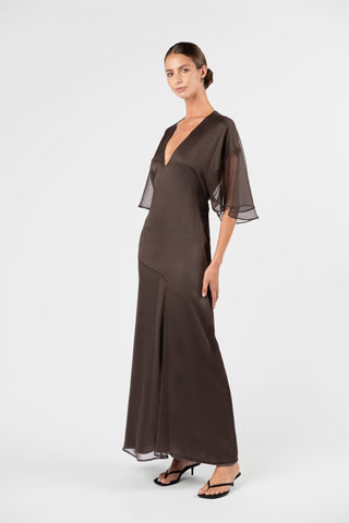 DANIELLA DRESS - TRUFFLE - One Fell Swoop