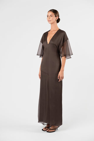 DANIELLA DRESS - TRUFFLE - One Fell Swoop