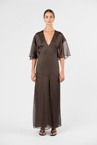 DANIELLA DRESS - TRUFFLE - One Fell Swoop