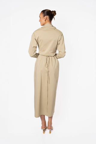 DILMA SHIRT DRESS - TEA - One Fell Swoop