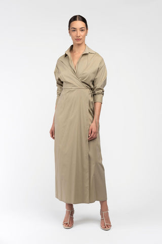 DILMA SHIRT DRESS - TEA - One Fell Swoop