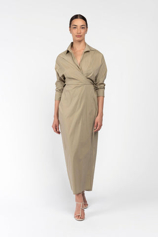 DILMA SHIRT DRESS - TEA - One Fell Swoop