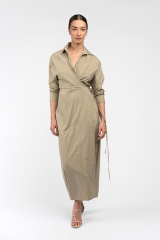 DILMA SHIRT DRESS - TEA - One Fell Swoop