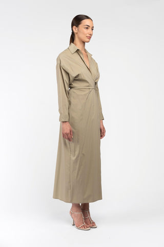 DILMA SHIRT DRESS - TEA - One Fell Swoop