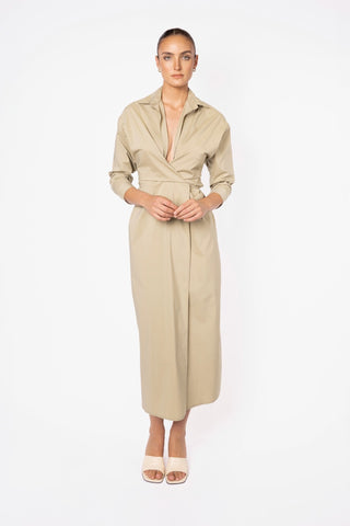 DILMA SHIRT DRESS - TEA - One Fell Swoop