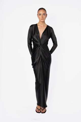 GAEA GOWN IN NEW BLACK - One Fell Swoop