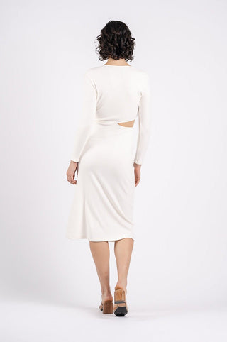 GIGI DRESS IN DAISY WHITE - One Fell Swoop