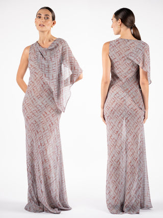 GLINCH GOWN IN INK VEIL - One Fell Swoop