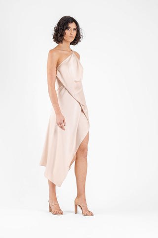 HARLEQUIN DRESS IN MAGNOLIA - One Fell Swoop