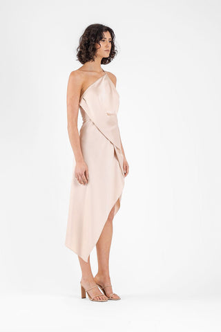 HARLEQUIN DRESS IN MAGNOLIA - One Fell Swoop