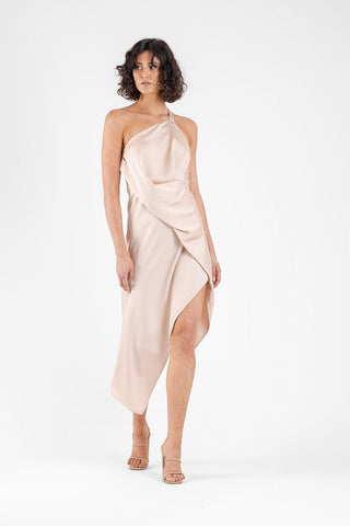 HARLEQUIN DRESS IN MAGNOLIA - One Fell Swoop
