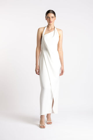 ISLE DRESS IN IVORY CREPE - One Fell Swoop