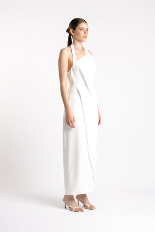 ISLE DRESS IN IVORY CREPE - One Fell Swoop