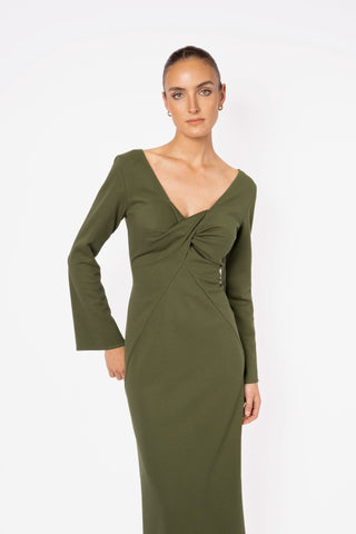 JULIET DRESS - OLIVE - One Fell Swoop