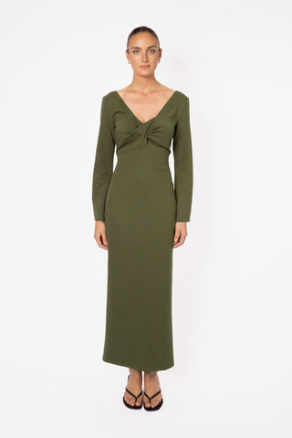 JULIET DRESS - OLIVE - One Fell Swoop