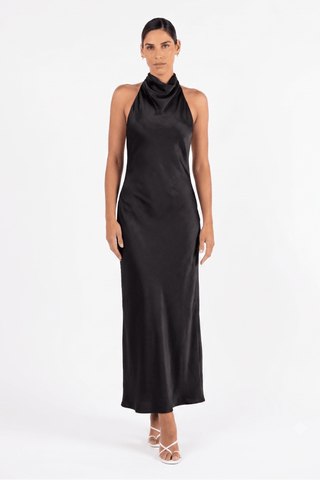 KRISTINA DRESS IN OBSIDIAN - One Fell Swoop