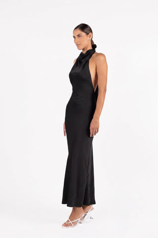 KRISTINA DRESS IN OBSIDIAN BLACK - One Fell Swoop
