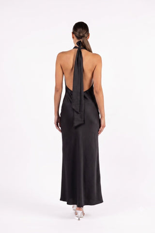 KRISTINA DRESS IN OBSIDIAN BLACK - One Fell Swoop