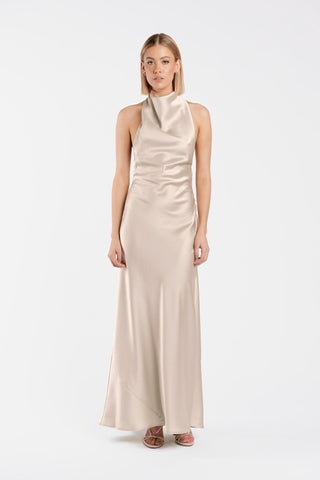 KRISTINA DRESS IN OYSTER - One Fell Swoop