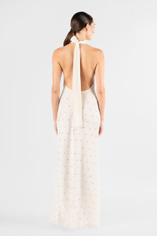 KRISTINA DRESS - IVORY CRYSTAL - One Fell Swoop